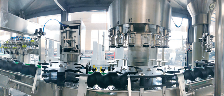 Automatic spirit bottling machine filling